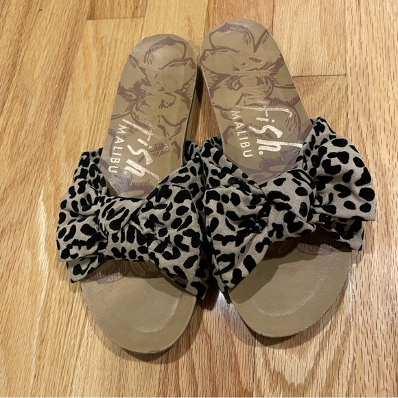 Blowfish Ginah Animal Print Bow Sandals | Size 6 - Picture 1 of 5